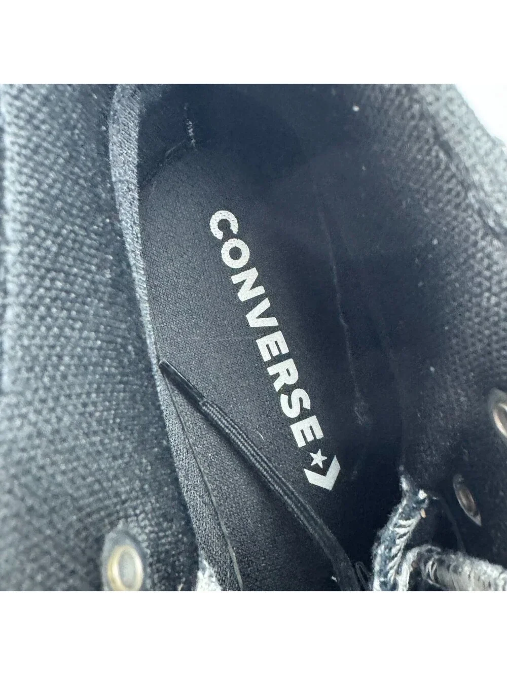 Converse Chuck Taylor Mens 9.5 Black Leather AS 3M Thinsulate Waterproof Shoes
